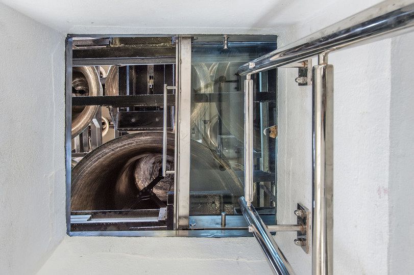 Campanile Restoration project 231 781 bells from viewing room jpg