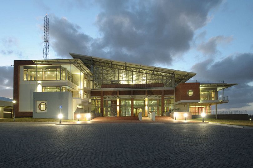 10111 Radio Control Centre project 232 912 dsc 3108 front facade at night jpg